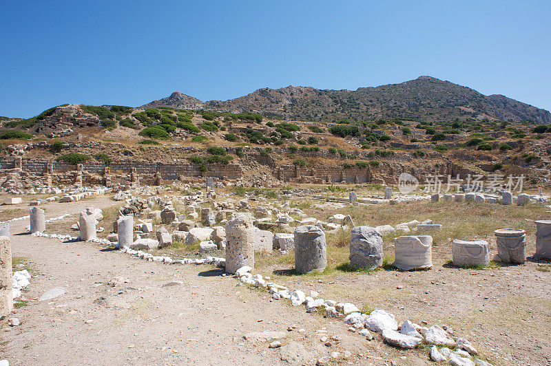 考古文物在Knidos (Cnidus)，土耳其